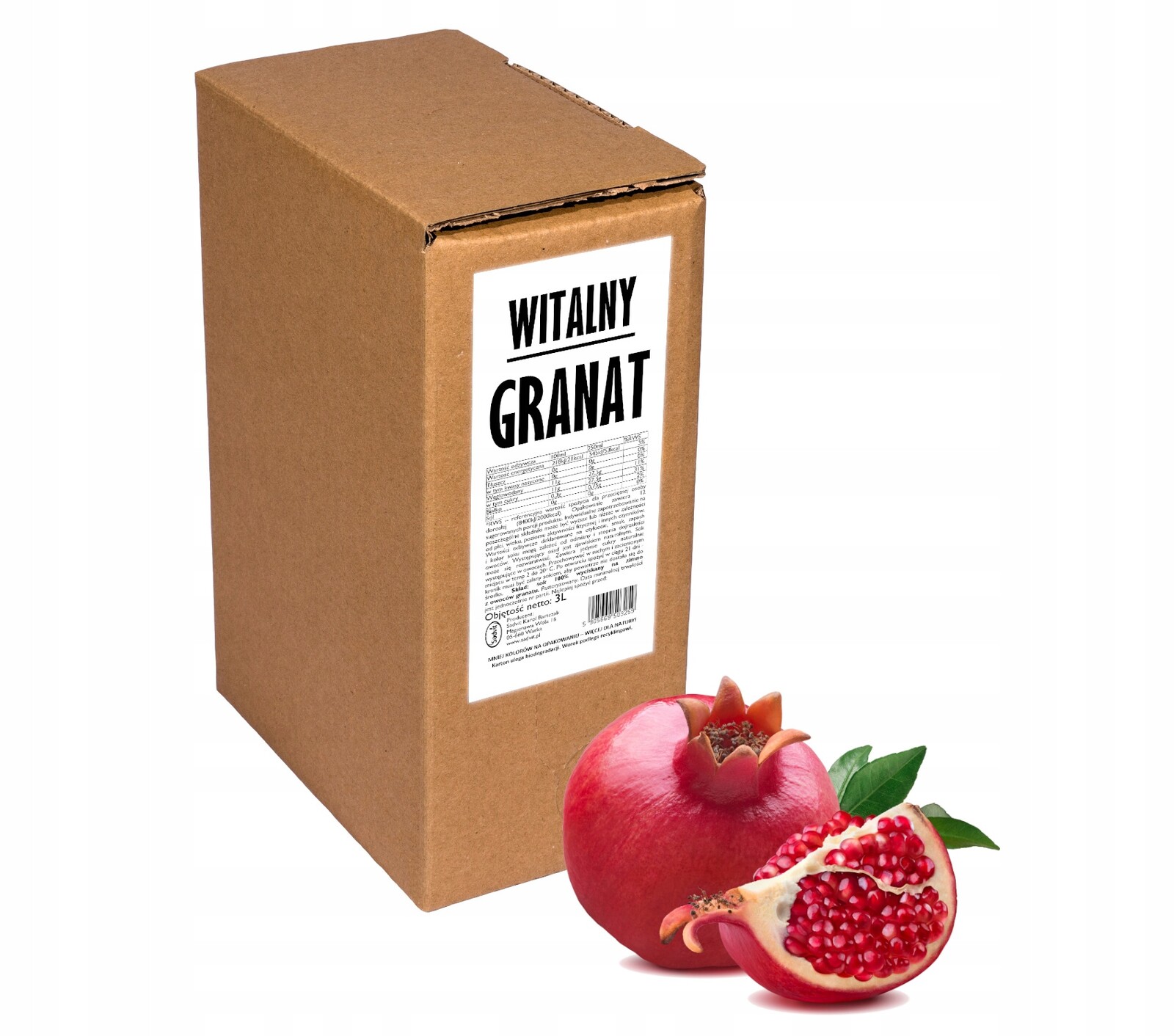 Granátová šťáva 100% přírodní lisovaná 3L