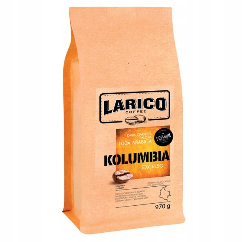 Káva Larico Kolumbie Excelso zrnková 970 g