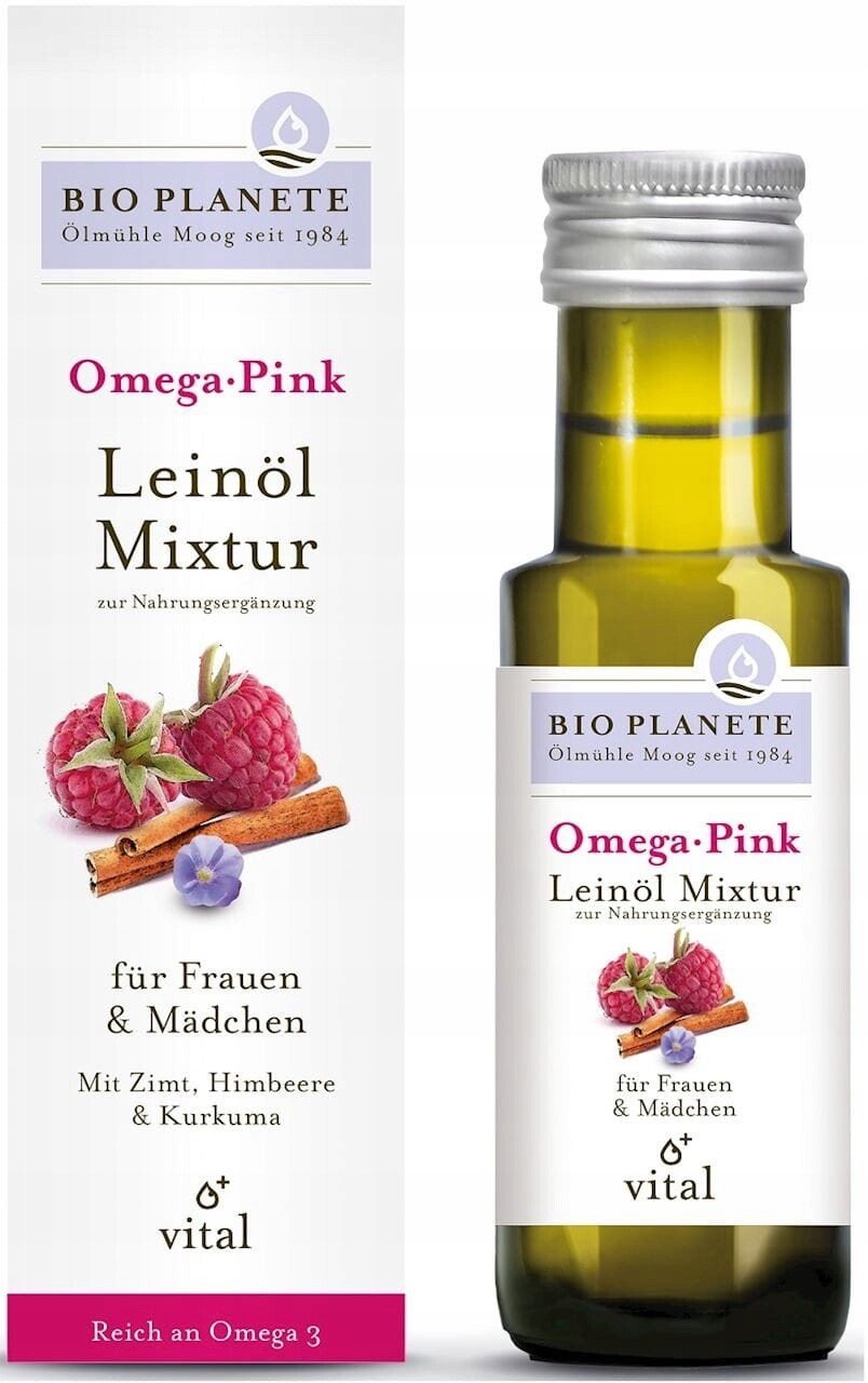 Omega Pink Směs S Lněným Olejem (malina A Skořice) Bio 100 ml Bio