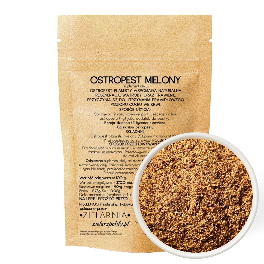 Ostropestřec mariánský mletý 500 g Zielarzpolski