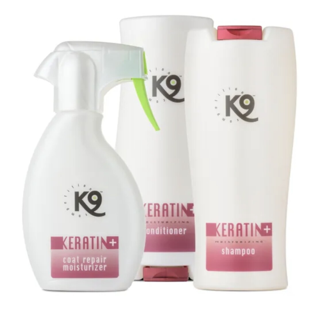 K9 Keratin+ kosmetická sada s keratinem, regenerační-hydratační Spray