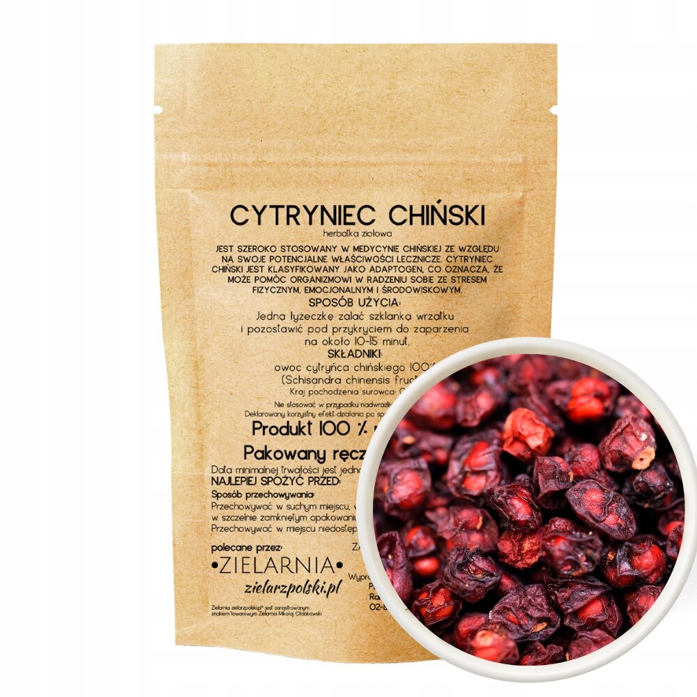 Citronec čínský plod (Schisandra) 50 g Zielarzpolski.pl