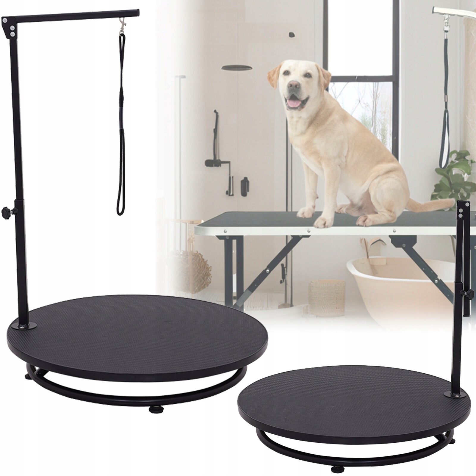 Groomerský stůl veterinární trimovací vodítko s protiskluzovou deskou