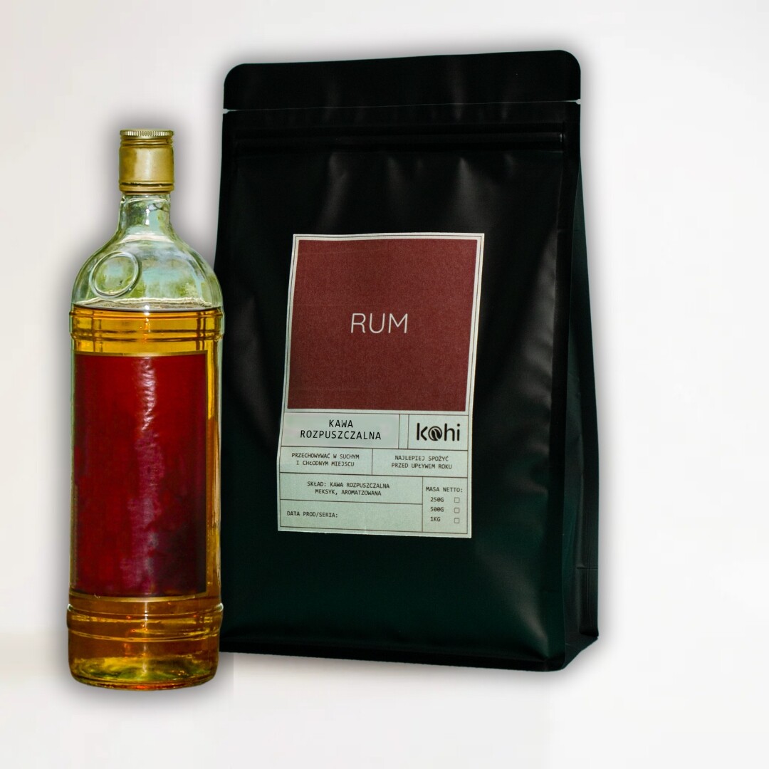 Káva Rozpustná rozpustná Rum 500 g Kohi Rumová