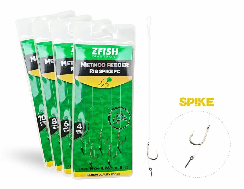 Zfish Návazec Method Feeder Rig Spike FC 5ks - vel.10