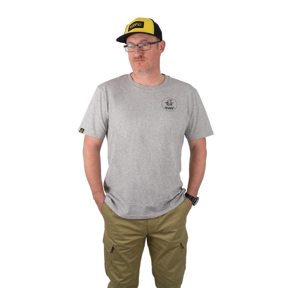 Black Cat Triko Grey Marl T-Shirt - L