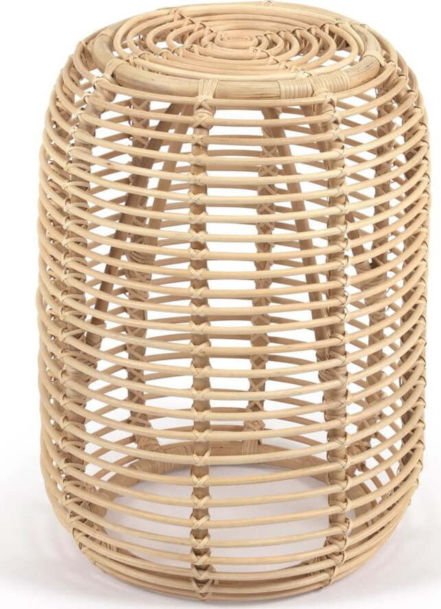 Ratanový kulatý odkládací stolek ø 45 cm Kohana – Kave Home