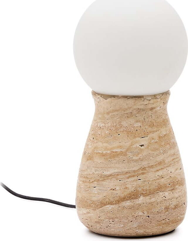 Béžová stolní lampa (výška 31,5 cm) Okeni – Kave Home