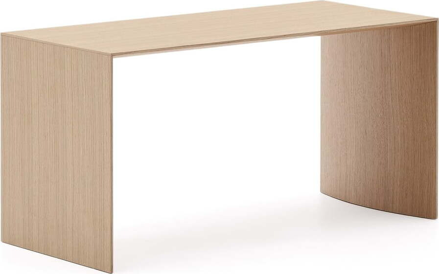 Konferenční stolek ve světle přírodní barvě v dekoru dubu 45x90 cm Litto – Kave Home