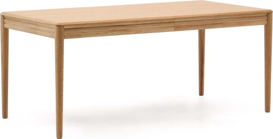 Rozkládací jídelní stůl s přídavnou deskou v dekoru dubu 90x160 cm Lenon – Kave Home