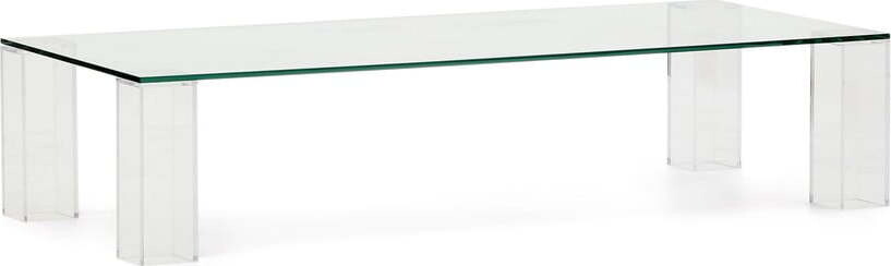 Skleněný konferenční stolek 60x140 cm Adularia – Kave Home