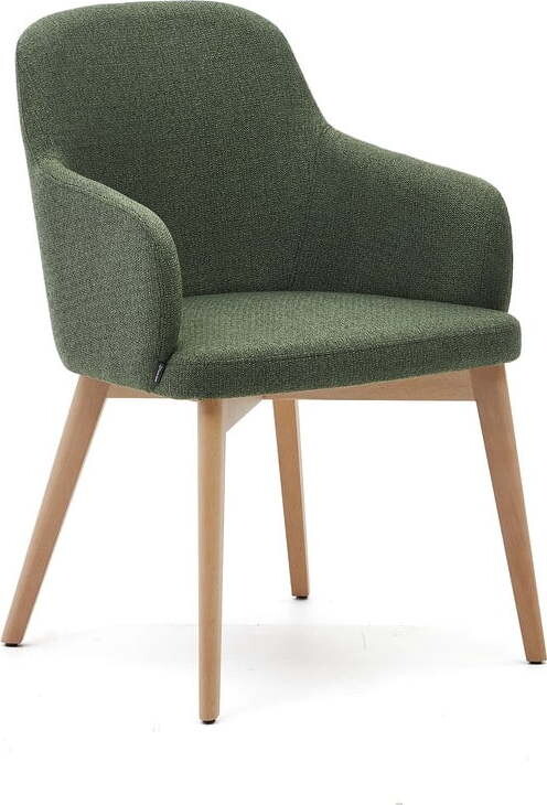 Tmavě zelená jídelní židle Nelida – Kave Home