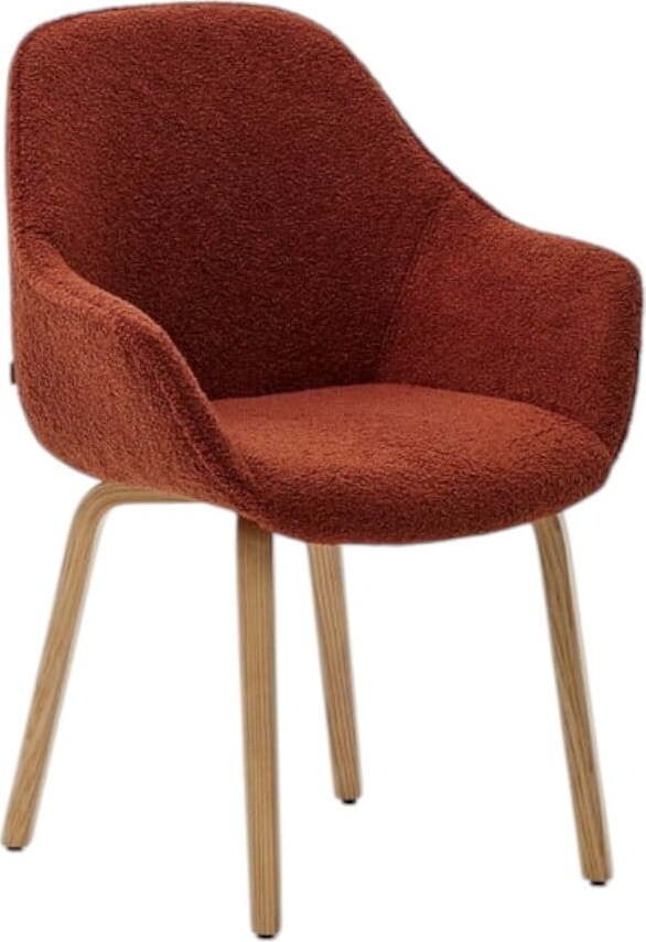 Jídelní židle v terakotové barvě Aleli – Kave Home