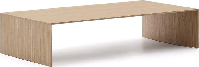 Konferenční stolek ve světle přírodní barvě v dekoru dubu 70x140 cm Litto – Kave Home