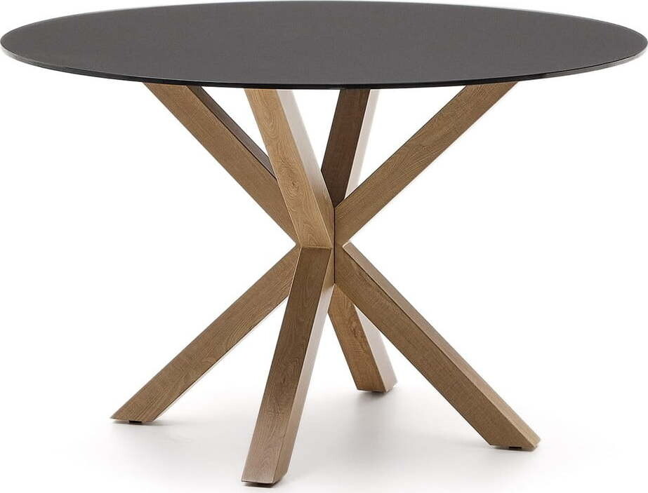 Kulatý jídelní stůl se skleněnou deskou ø 120 cm Argo – Kave Home