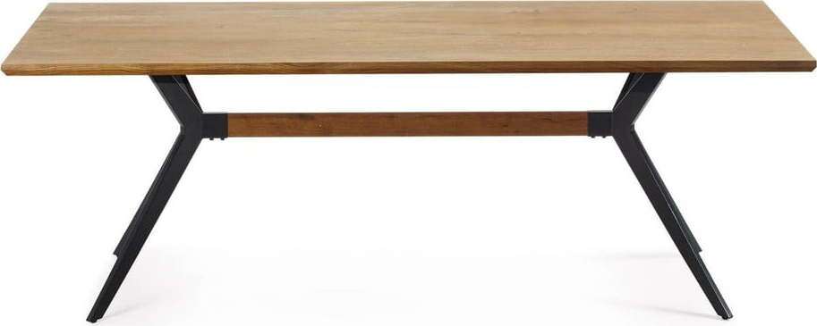 Jídelní stůl s deskou v dubovém dekoru 90x160 cm Amethyst – Kave Home