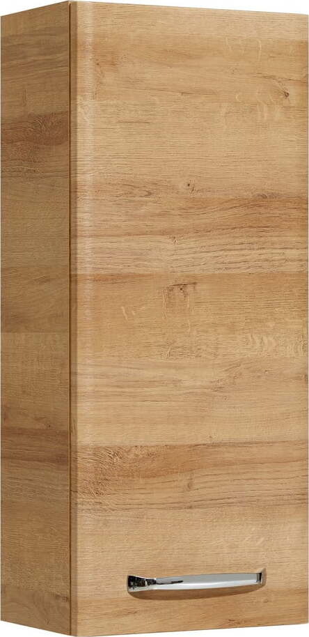 Závěsná koupelnová skříňka v dekoru dubu v přírodní barvě 70x30 cm Quickset 318 – Pelipal