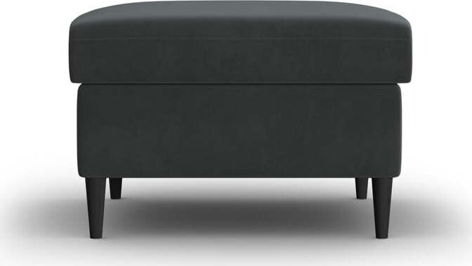 Tmavě šedá sametová podnožka Kyoto – Cosmopolitan Design