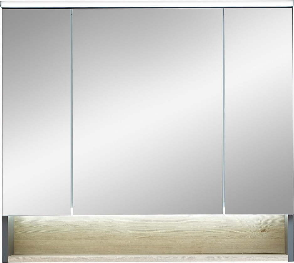 Šedá/v přírodní barvě koupelnová skříňka v dekoru borovice 72x80 cm Quickset 394 – Pelipal