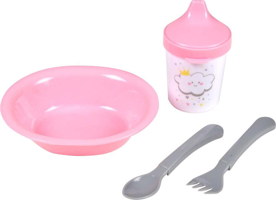 Plastová dětská jídelní sada 4 ks Cloud – Bébé Douceur