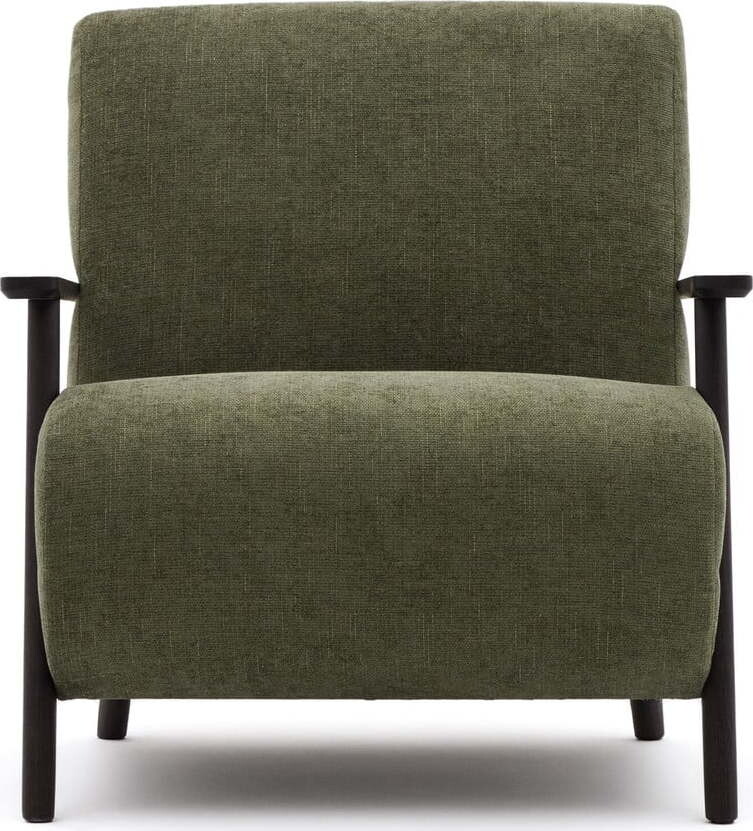 Zelené žinylkové křeslo Meghan – Kave Home