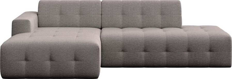 Šedá rohová pohovka (levý roh/s lenoškou) Tuil – Rodier