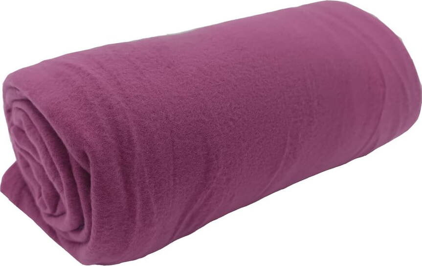 Fialová fleecová deka 150x200 cm Plain – JAHU collections