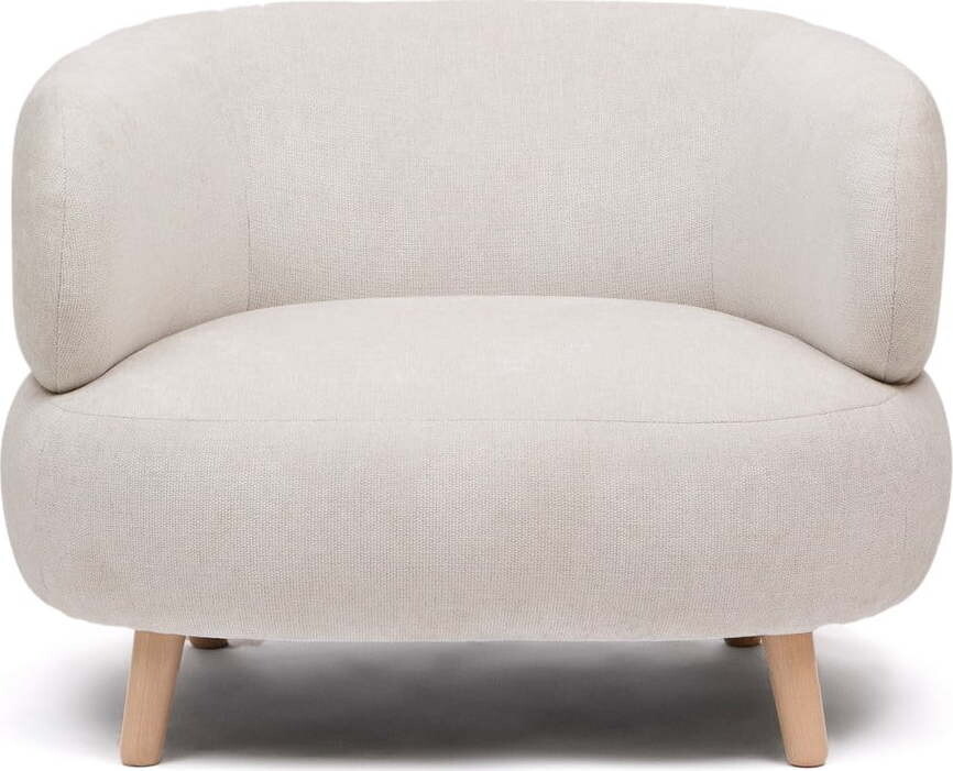 Béžové žinylkové křeslo Luisa – Kave Home