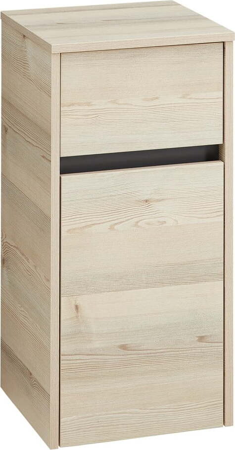 Nízká/závěsná koupelnová skříňka v dekoru borovice v přírodní barvě 72x35 cm Quickset 393 – Pelipal