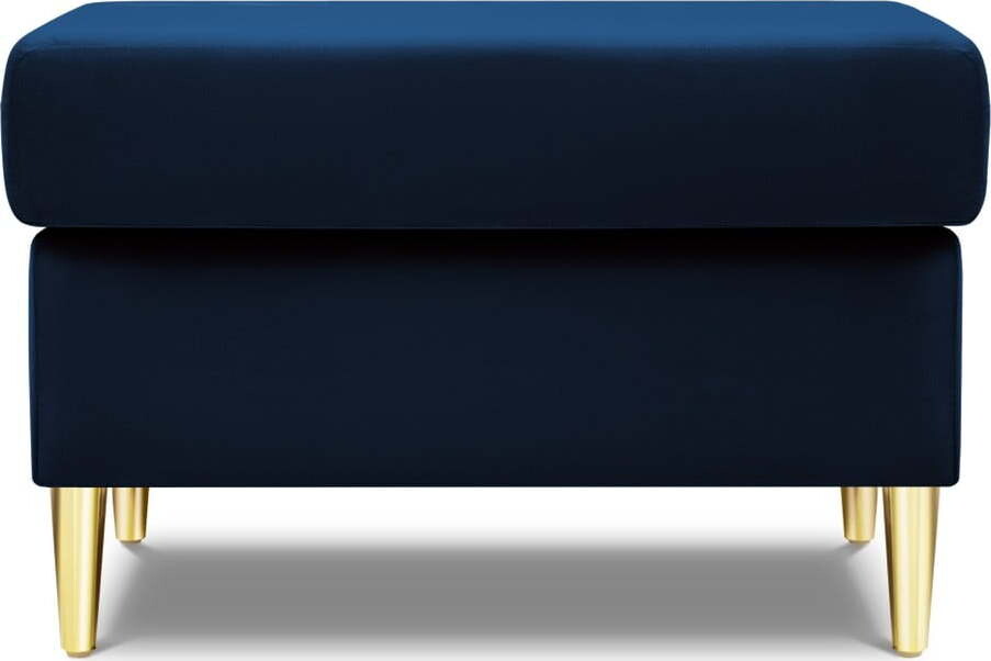 Modrá sametová podnožka Kyoto – Cosmopolitan Design