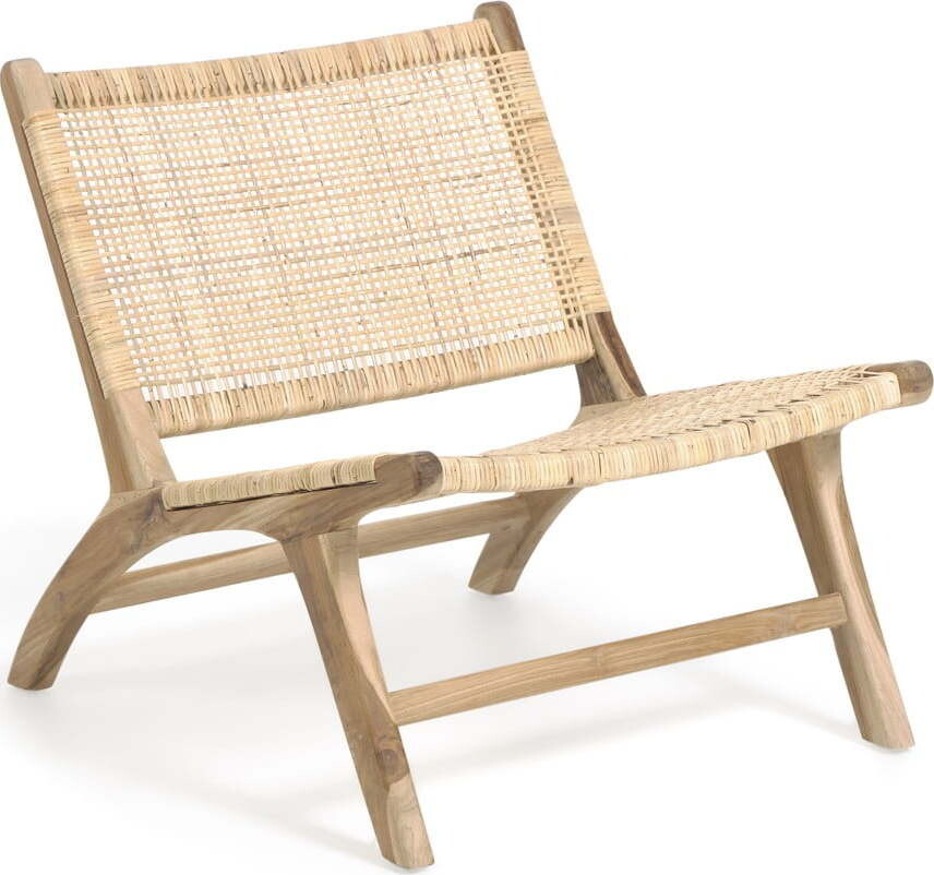 Křeslo s výpletem v přírodní barvě Beida – Kave Home