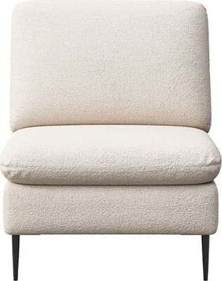 Béžové křeslo z textilie bouclé Belle – Rodier