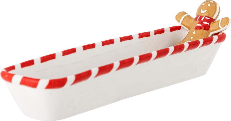 Bílá keramická miska s vánočním motivem 110 ml Ginnie – Bloomingville