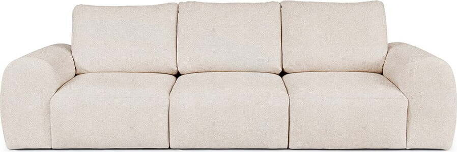 Krémová pohovka z textilie bouclé 287 cm Mirel – Rodier