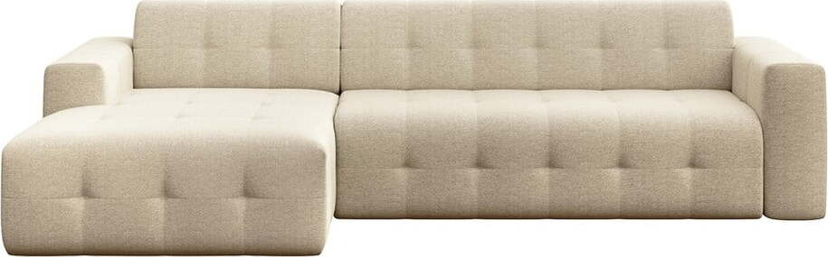 Béžová rohová pohovka (levý roh/s lenoškou) Tuil – Rodier