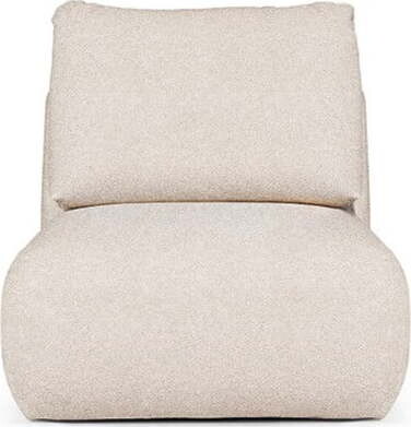 Krémové křeslo z textilie bouclé Mirel – Rodier