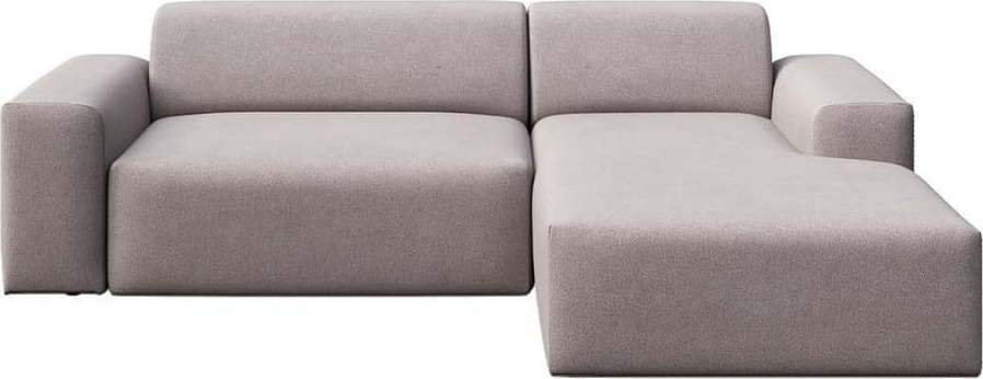 Šedá sametová rohová pohovka (pravý roh/s lenoškou) Villet – Rodier