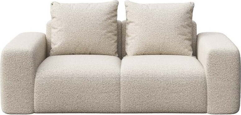 Béžová pohovka z textilie bouclé 212 cm Monce – Rodier