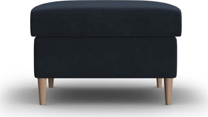 Tmavě modrá sametová podnožka Kyoto – Cosmopolitan Design