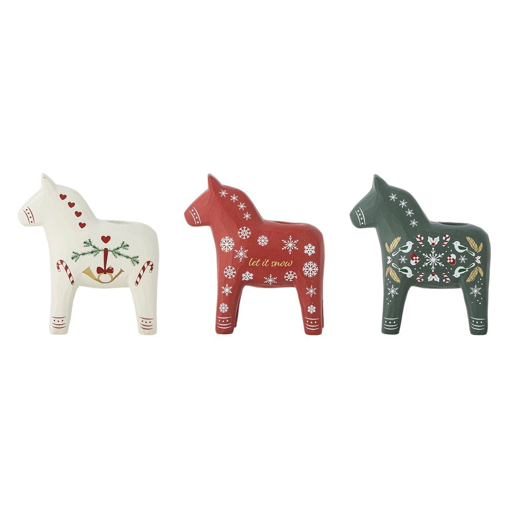 Polyresinové svícny v sadě 3 ks Siffer – Bloomingville