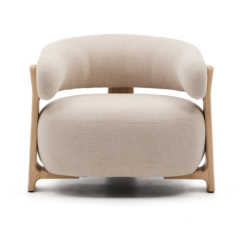 Béžové žinylkové křeslo Granite – Kave Home