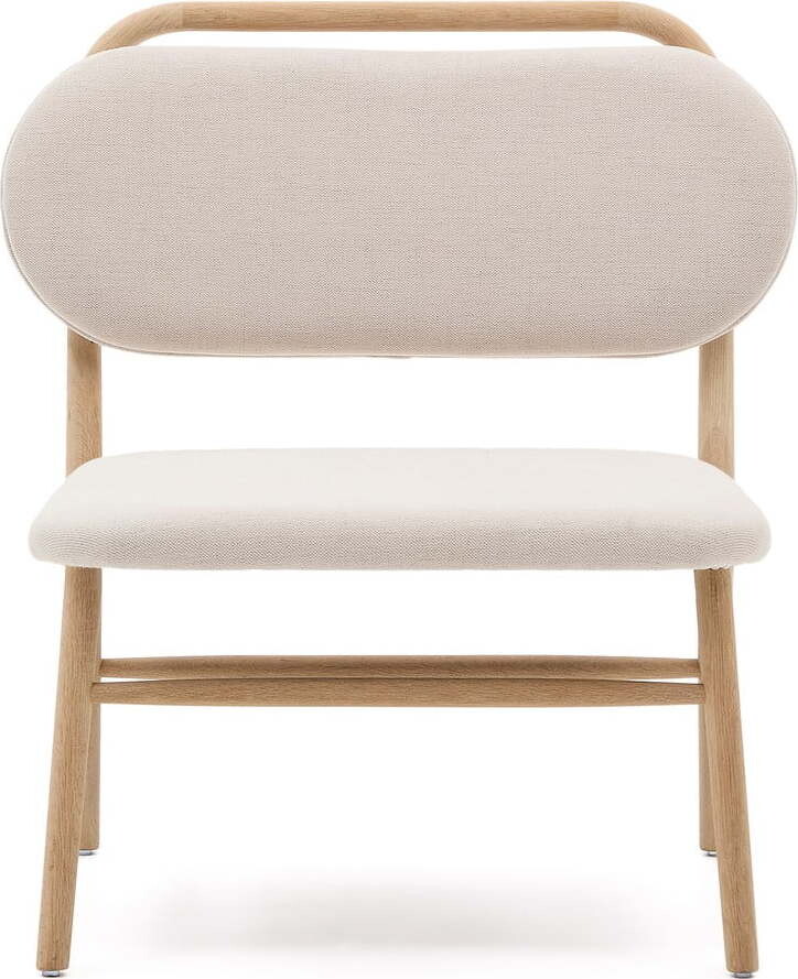 Béžové žinylkové křeslo Helda – Kave Home