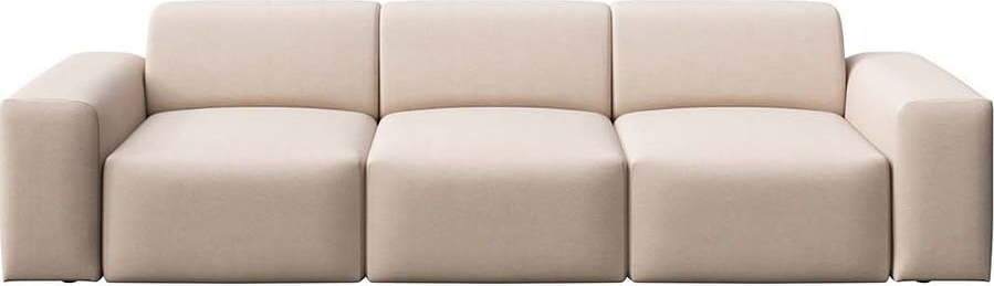 Béžová sametová pohovka 285 cm Villet – Rodier