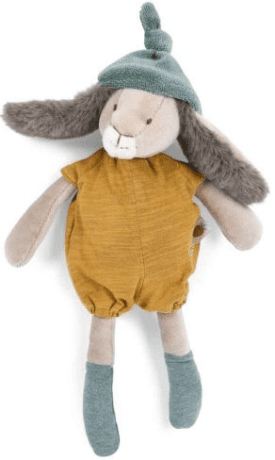 MOULIN ROTY Malý plyšový zajíček Ochre