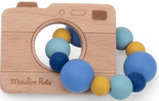 MOULIN ROTY Kousátko fotoaparát Puce & Pilou