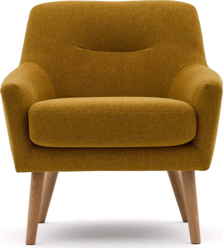 Křeslo v hořčicové barvě Candela – Kave Home