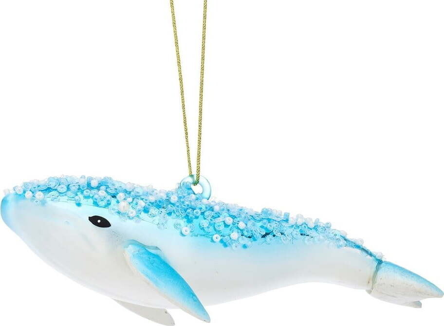 Skleněná ručně vyrobená vánoční ozdoba 6,5 cm Humpback – Sass & Belle