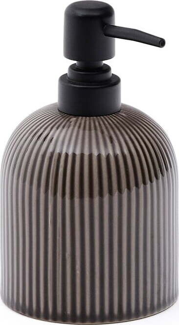 Tmavě hnědý keramický dávkovač mýdla Selime – Kave Home