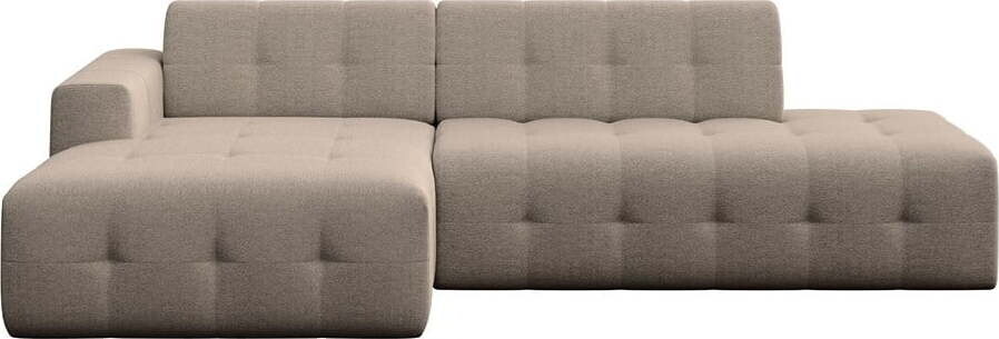 Světle hnědá rohová pohovka (levý roh/s lenoškou) Tuil – Rodier