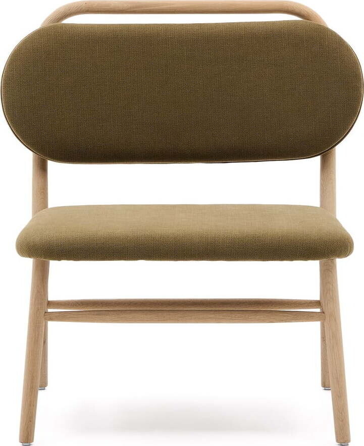 Zelené žinylkové křeslo Helda – Kave Home